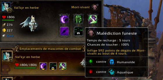 Malédiction funeste - World of Warcraft