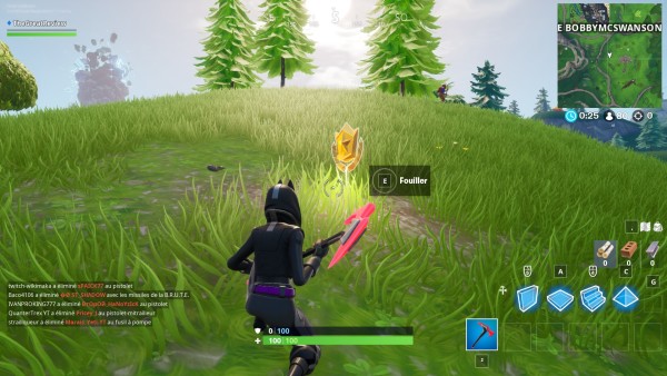 Fortnite étoile Cachée Section Brute Semaine 1 Saison