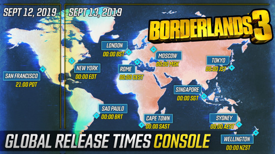 Sortie Borderlands 3 : Heure de lancement, préchargement
