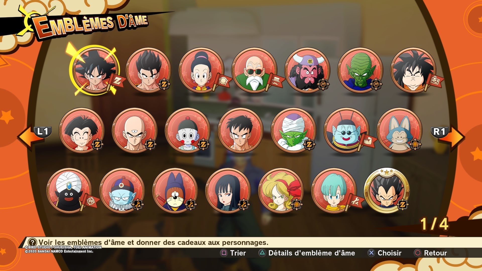 Guide Dragon Ball Z Kakarot Emblèmes d