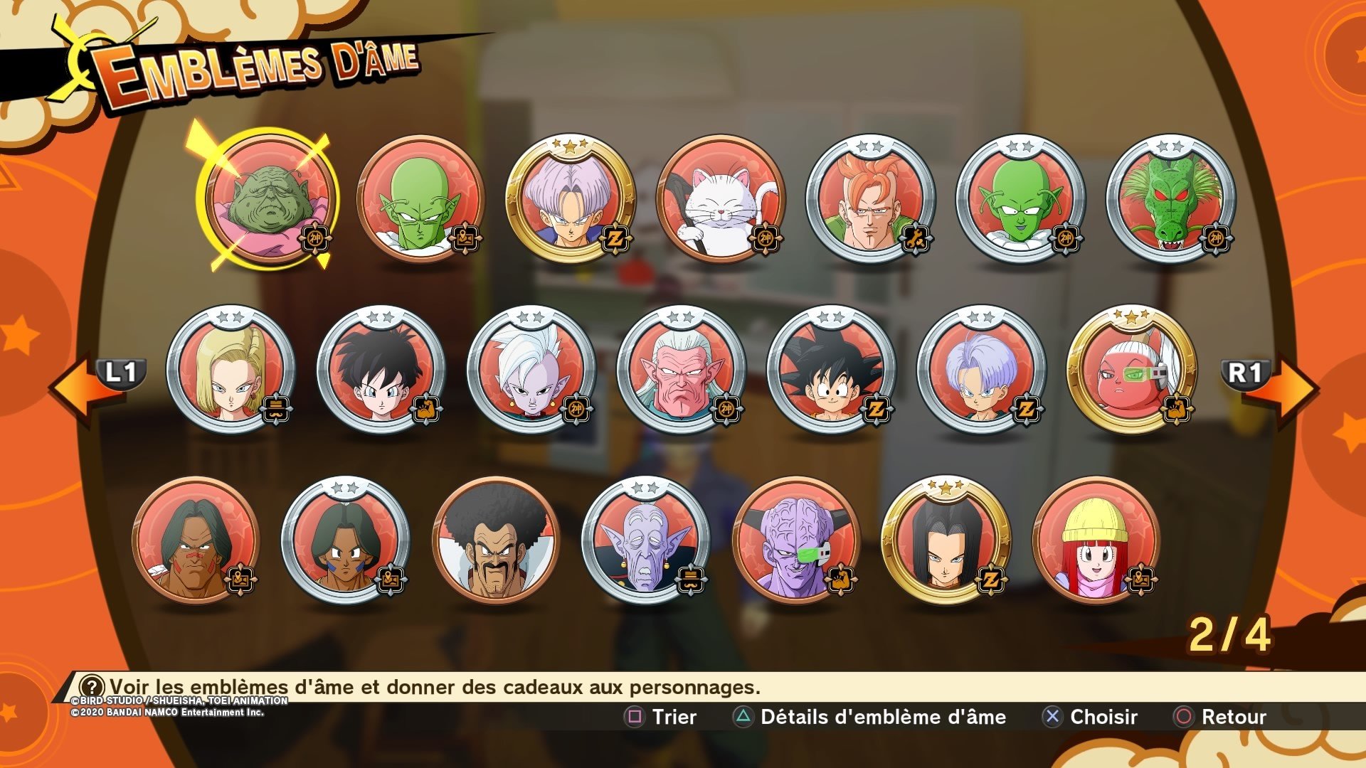 Guide Dragon Ball Z Kakarot Emblèmes d