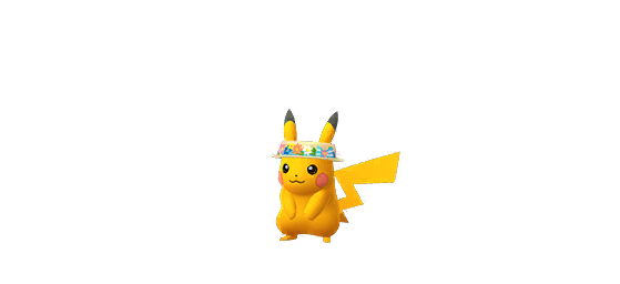 Pikachu chapeau de fleurs (shiny) - Pokemon GO