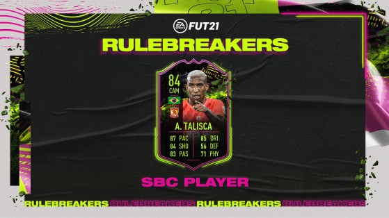FUT 21 - DCE Anderson Talisca RuleBreakers, solutions du défi
