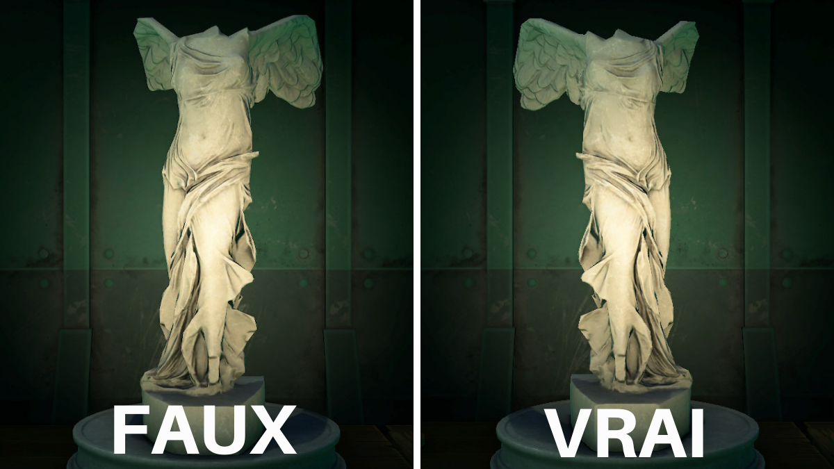 Statue héroïque Animal Crossing comment reconnaître la contrefaçon ? Millenium