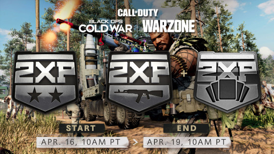 Double XP du 16 au 19 avril sur Black Ops Cold War et Warzone