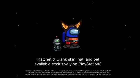 Aperçu des futurs cosmétiques 'Ratchet & Clank' - Among Us