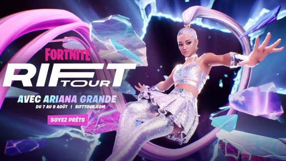 Fortnite : skins Ariana Grande, Rift Tour, date de sortie, prix et infos