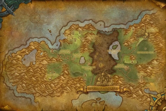 Carte de Battle for Azeroth - World of Warcraft