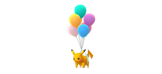 Pikachu ballon shiny - Pokemon GO