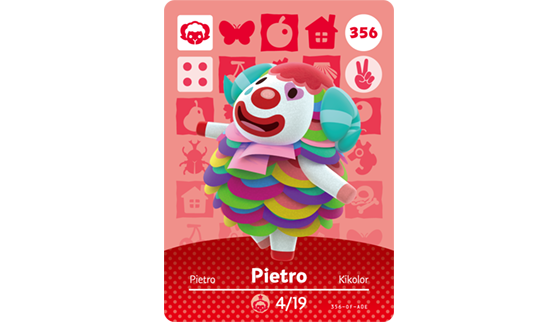 Carte Amiibo de Pietro - Animal Crossing New Horizons