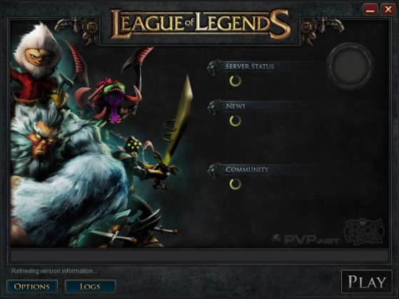 This is what the game's first client looked like - League of Legends