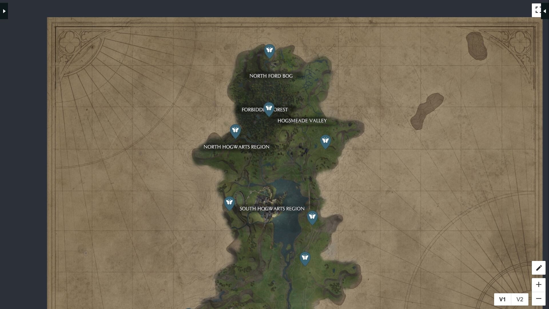 Hogwarts Legacy Butterfly Boxes Where to find them all on the map