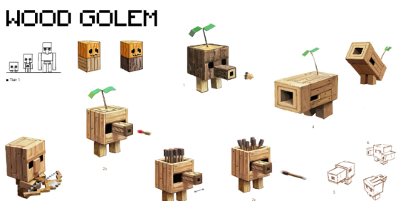 Golem de planche - Minecraft Legends - Minecraft Legends