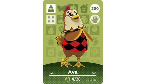 Carte Amiibo d'Eva - Animal Crossing New Horizons