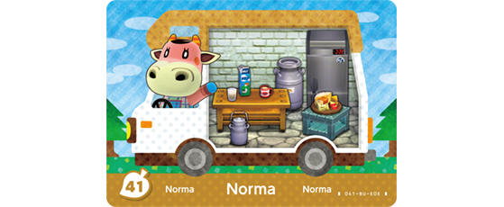 Carte Amiibo de Norma - Animal Crossing New Horizons
