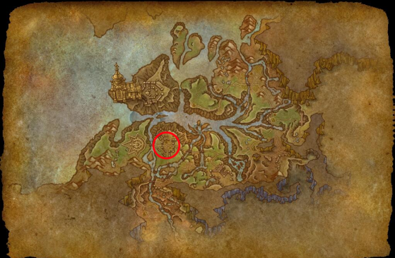 Localisation d'Auralia Heurtacier - World of Warcraft