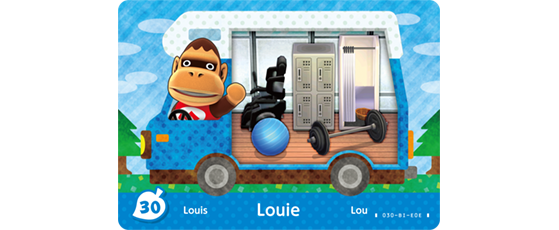 Carte Amiibo de Louis - Animal Crossing New Horizons