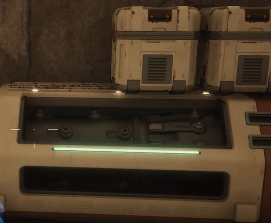 Un exemple de machinerie à fouiller sur place. - Dune Awakening