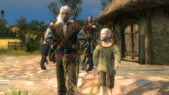 Geralt de Riv et Alvin, l'enfant-source. - The Witcher 3 : Wild Hunt