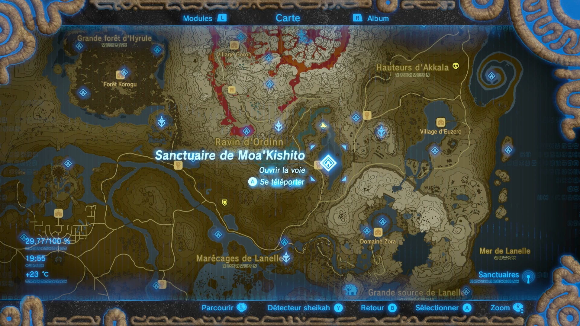 Zelda Breath of the Wild Sanctuaire Moa