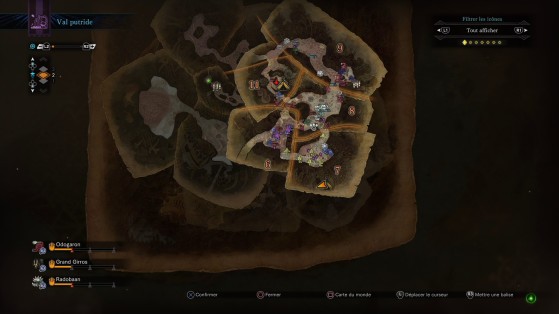 Niveau 2 (grottes) - zone pleine de miasme - Monster Hunter World