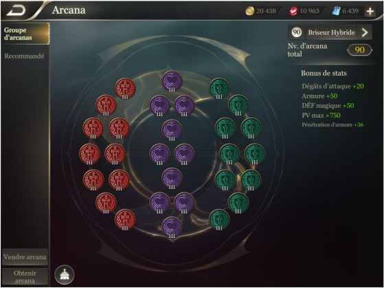 Une page d'arcana complète - Arena of Valor