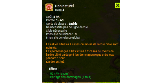 Don naturel - Dofus
