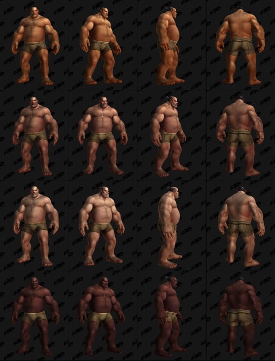 Les différentes couleurs de peau disponibles - World of Warcraft