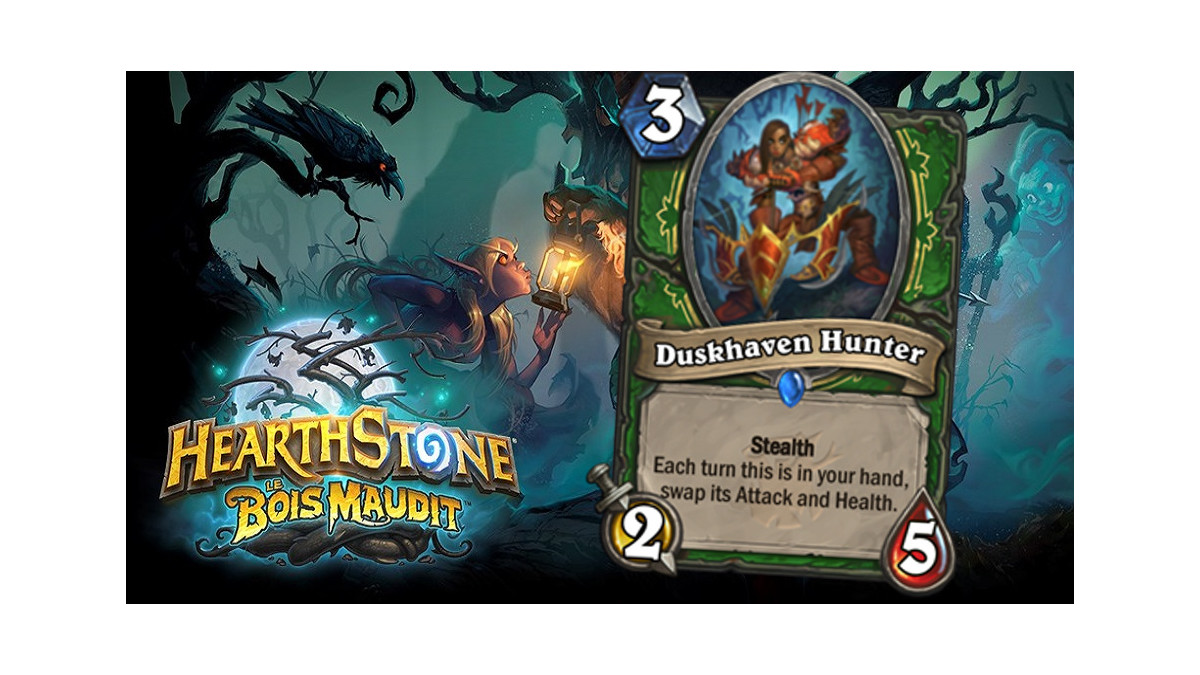 Hearthstone Bois Maudit Chasseuse de Havre du Soir Duskhaven