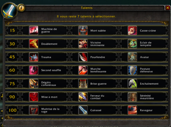 Talents BFA - World of Warcraft