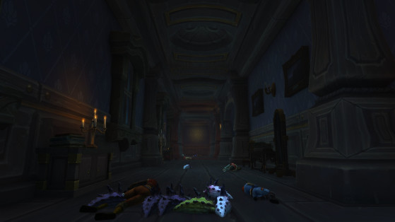 L'un des charmants couloirs du manoir - World of Warcraft