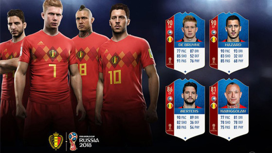 FIFA 18 Coupe du monde : la Belgique
