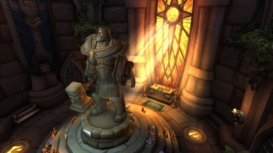 Le vitrail donne vraiment de la vie à cette pièce. - World of Warcraft