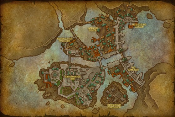 Carte de Boralus - World of Warcraft