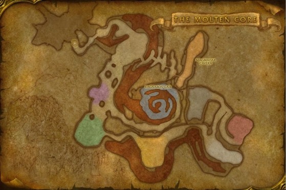 Carte du Coeur du Magma - World of Warcraft