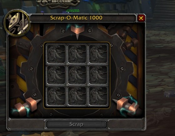 Une interface simple : vous remplissez, vous recyclez ! - World of Warcraft