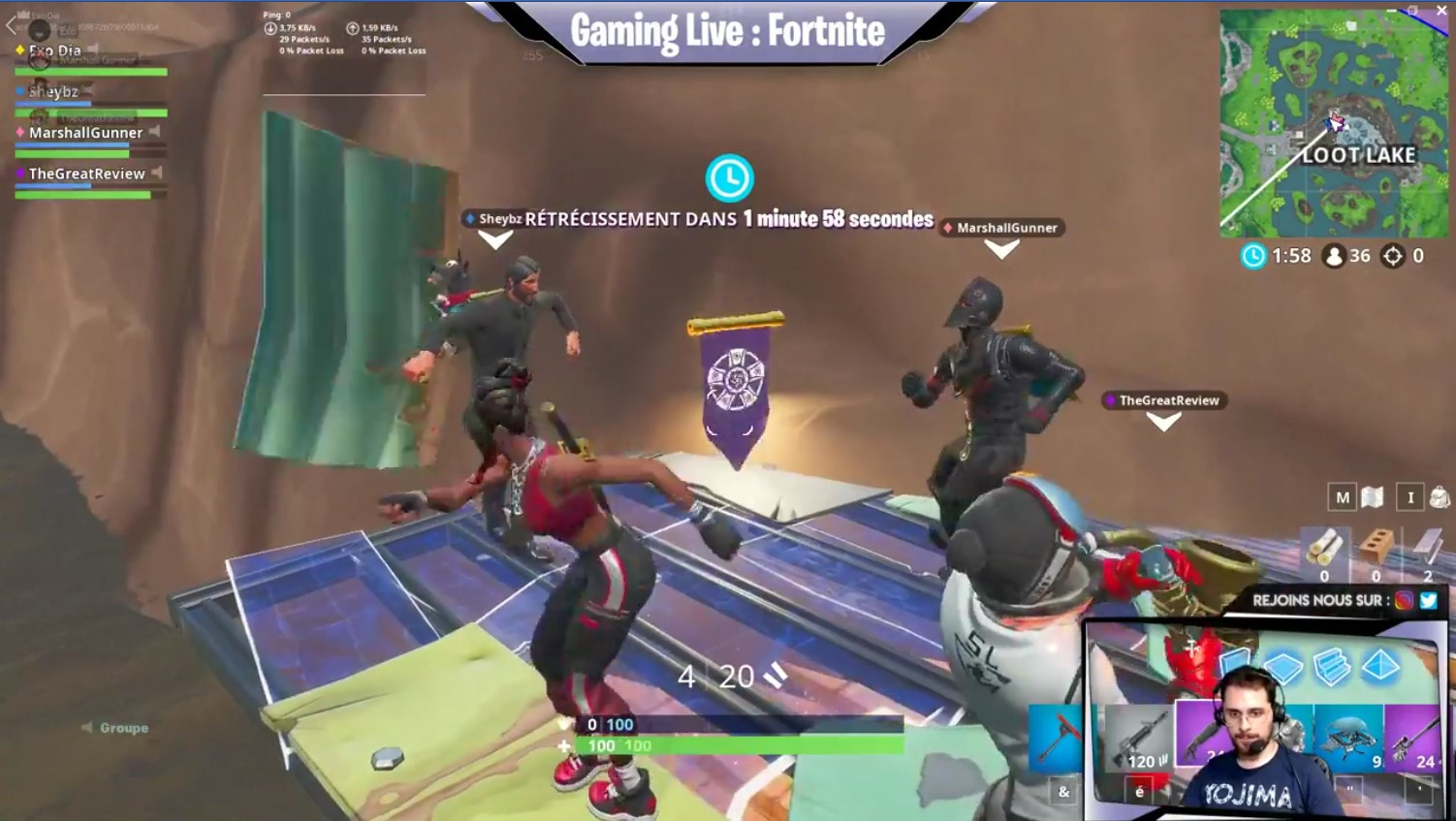 Fortnite : étoile cachée, semaine 10, saison 8, expédition - Millenium