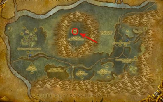 Localisation de Taerar - World of Warcraft