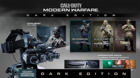 Call of Duty Modern Warfare : Dark Edition, collector, prix, contenu