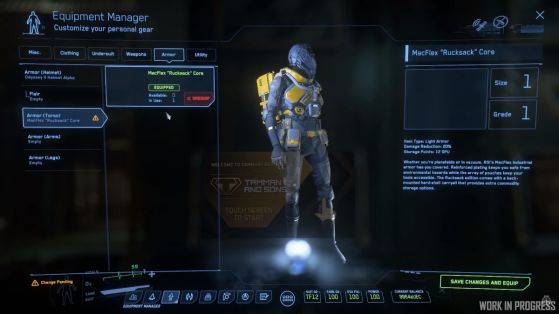 Rucksack core - Star Citizen