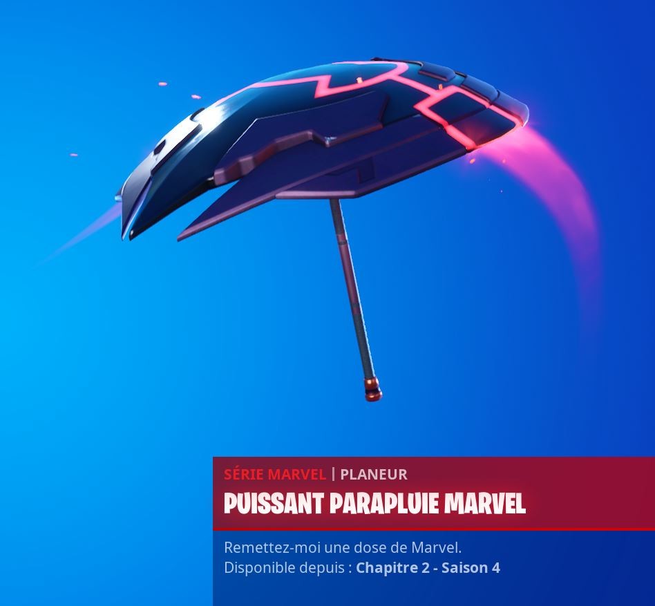 Paraplui Top 1 Saison 8 Chapitre 2 Fortnite : parapluie top 1 saison 4 chapitre 2, Marvel - Millenium