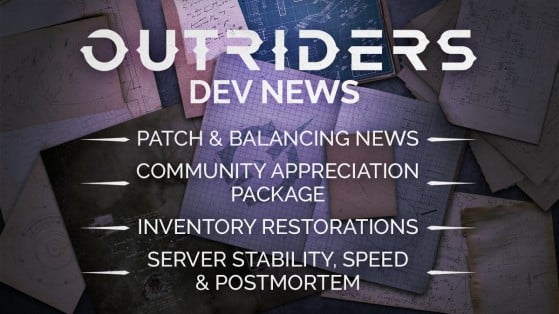 Outriders : patch note post-lancement, équilibrage