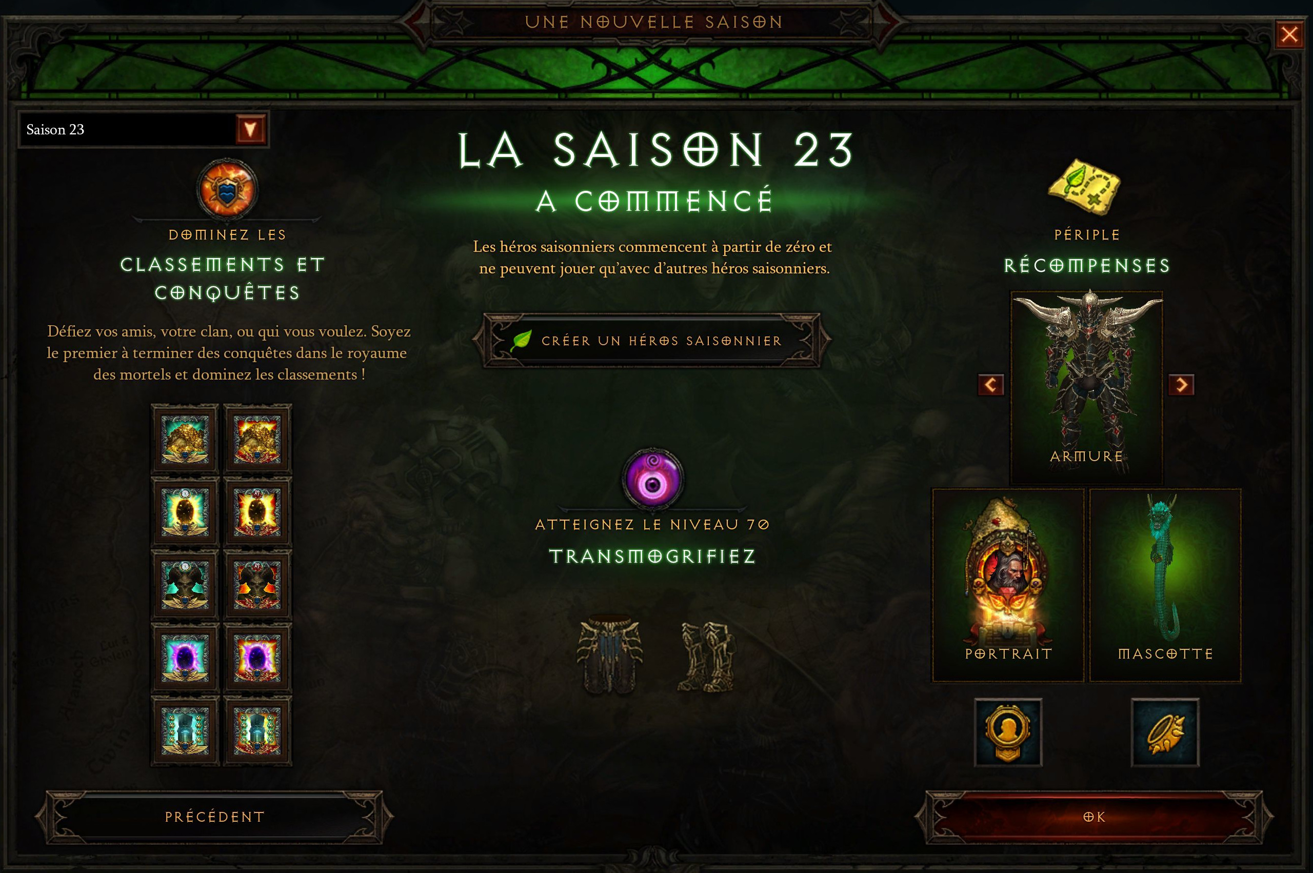 Diablo 3 Guide des Conquêtes de la Saison 24 Millenium