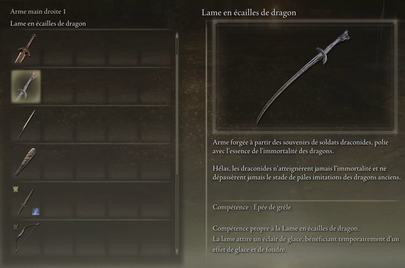 Armes Elden Ring Dégâts, Capacités, généralités Millenium
