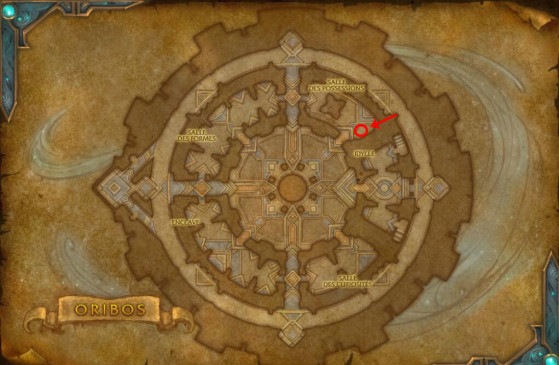 Localisation de Ta'hsup à Oribos - World of Warcraft