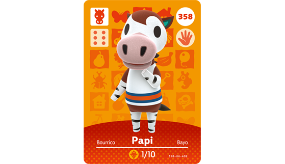Carte Amiibo de Bourrico - Animal Crossing New Horizons