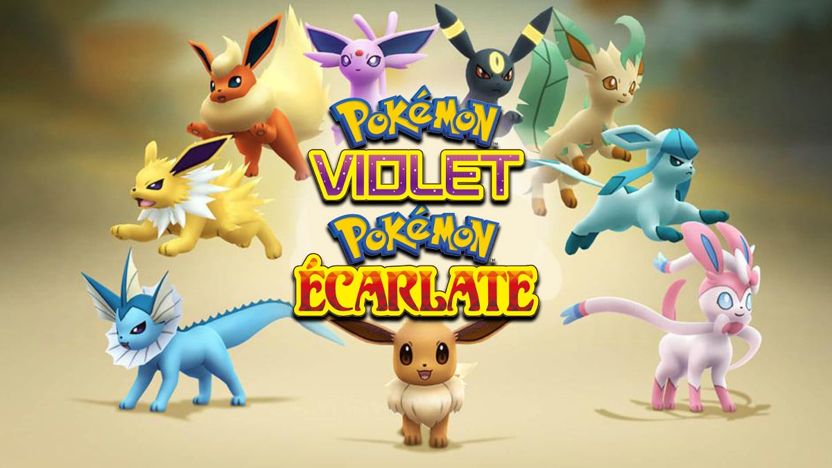 Evoli Pokémon Ecarlate Violet : Le trouver et obtenir toutes ses évolutions  - Millenium