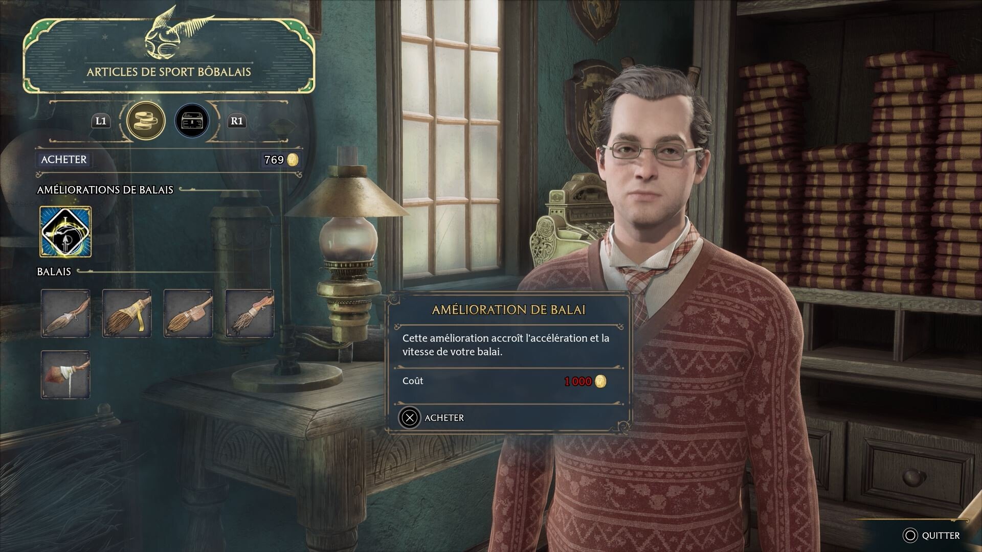 Liste balais Hogwarts Legacy Comment le débloquer et acheter tous les balais ? Millenium