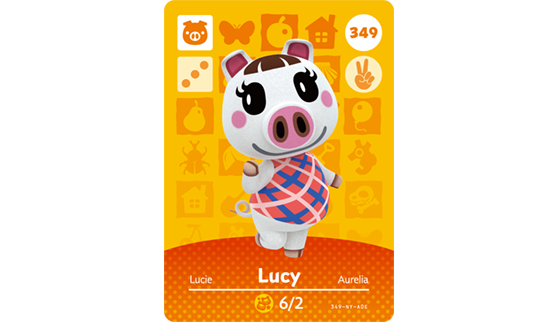Carte Amiibo de Lucie - Animal Crossing New Horizons