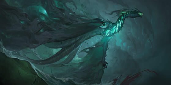 Illustration d'une carte d'un Dragon de Camavor dans LoR - League of Legends